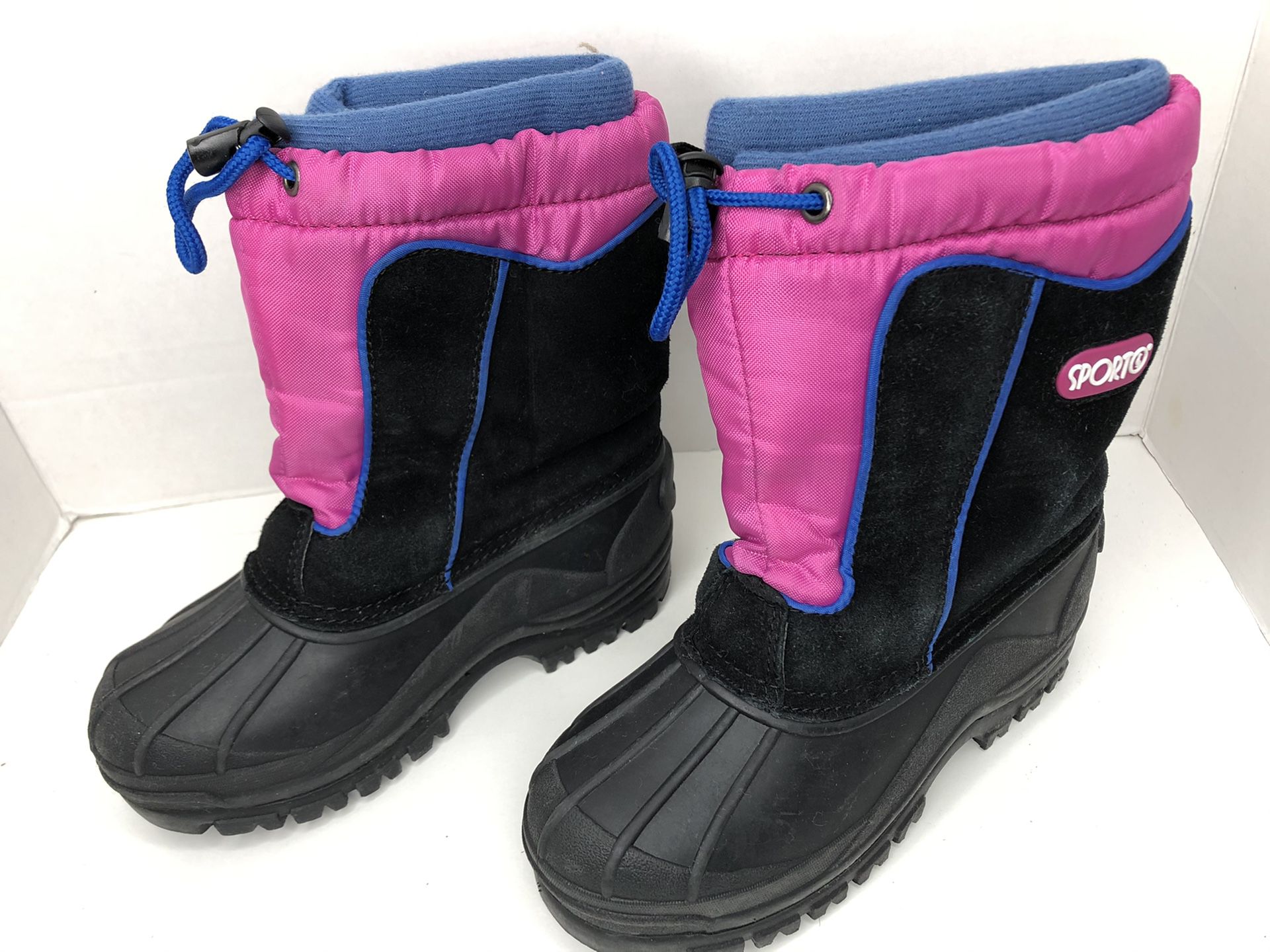 Sporto Girl's Snowplay G Winter Boots EUC Kid's Size 13
