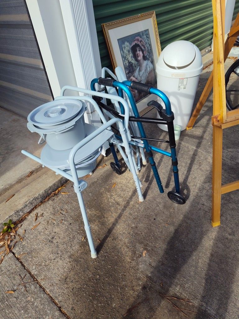 Btand New Medical Potty And Walker