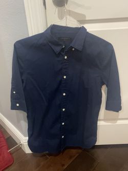 AllSaints 3/4 Sleeve button up