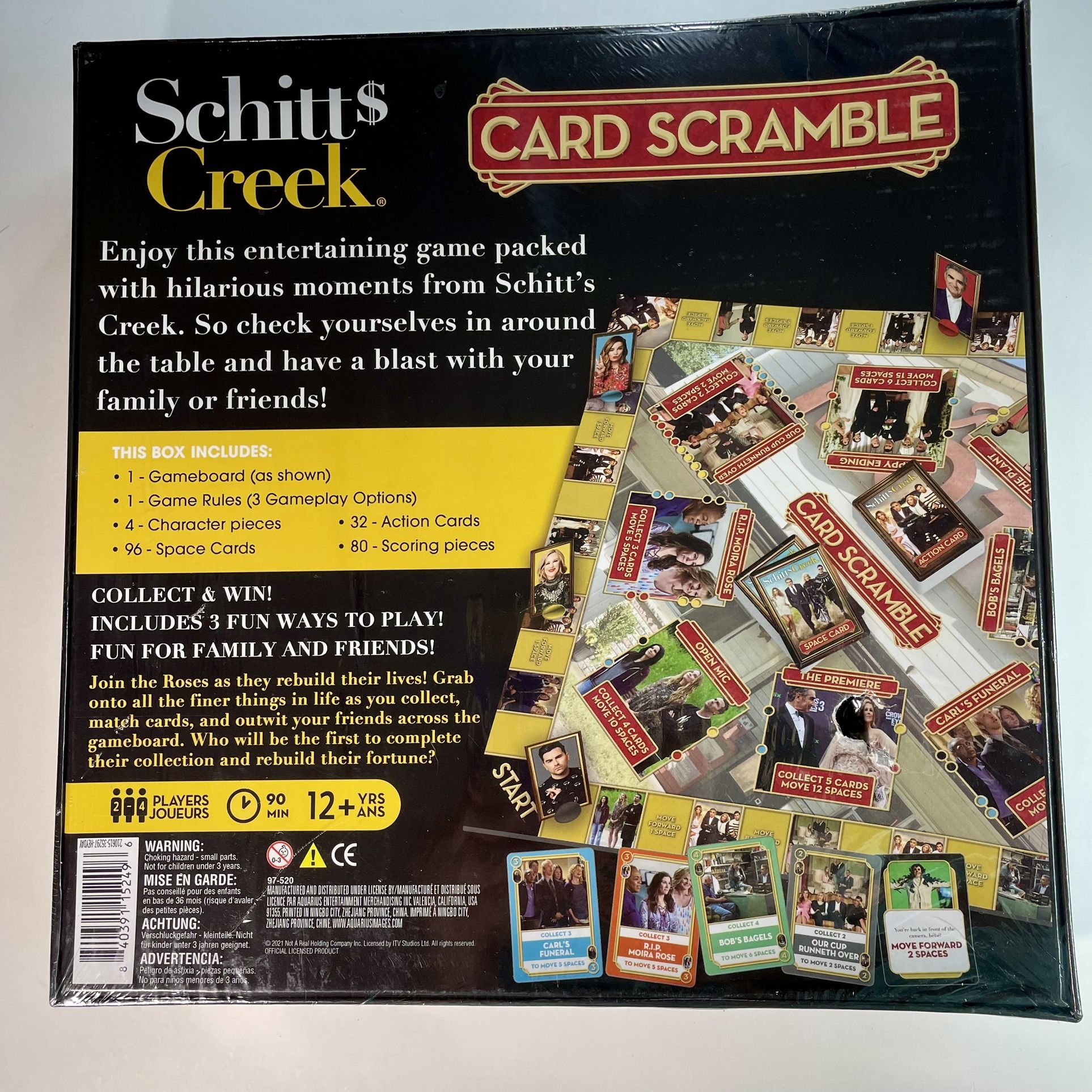 Schitts Schitt$ Creek Card Scramble Strategy Board Game Aquarius NEW SEALED