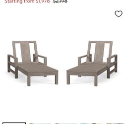 Pottery Barn Pool Chaise Loungers