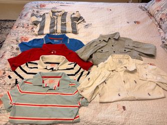 Boys size 14 collard shirts.