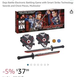 Dojo Battle Electronic Battling Game with Smart Strike Technology Swords and Chest Pieces