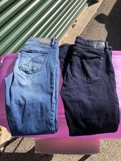 Calvin Klein Skinny Jeans and Denizen Levi Curvy Stretch, size 26 x 32