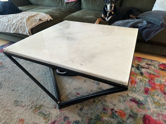 White Granite Coffee Table