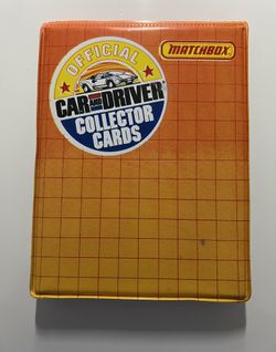 Matchbox Car and Driver Collector Cards with Album