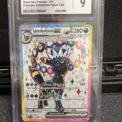 Umbreon Ex Pokémon 2025 Prismatic Black Star Promo CGC 9 