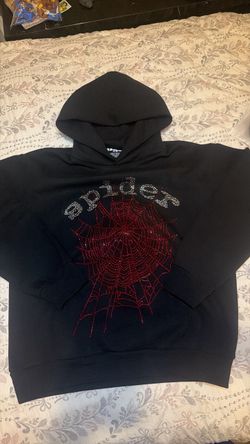Spider rhinestone hoodie