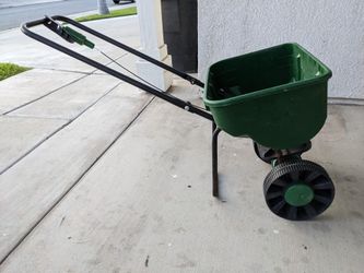 Wheelbarrow, used for spreading Grass Seeds