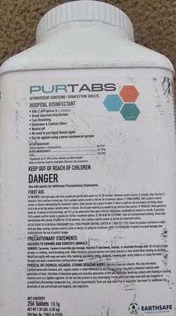 PurTabs - Effervescent Sanitizing / Disinfectant Tablets