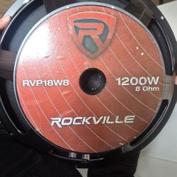 Pro Audio & Lighting / Rockville RVP18W8 1200

Watt 18" Raw Replacement DJ PA Subwoofer 8 Ohm Sub Woofer

Cash Firm 