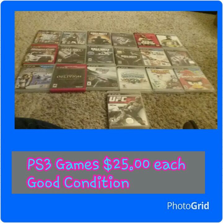 PS3 Games (No Trades)