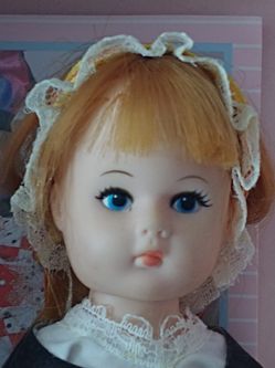 Vintage 8 inch Poseable Collectible Doll with doll stand