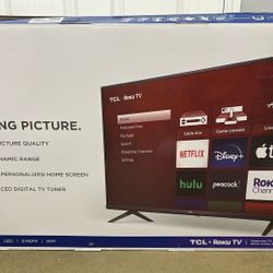 43” TCL  Roku 4K UHD Television (will deliver within or bordering Torrance)