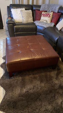 Large Ottoman 38 Inches Across 