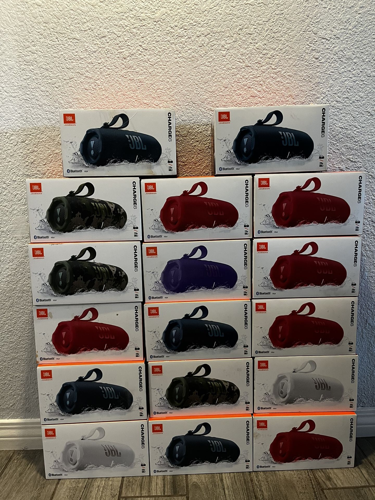 JBL Charge 6 Portable Bluetooth Speaker New Factory Sealed $165 EACH Bocina Bluetooth