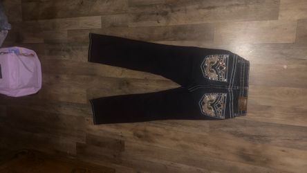 Girls Dark Jeans With Back Pocket Design