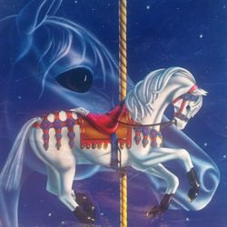 Vintage 1980 Kitsch Carousel 