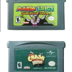 GBA Game Bundle – Mario & Luigi Superstar Saga + Crash Bandicoot