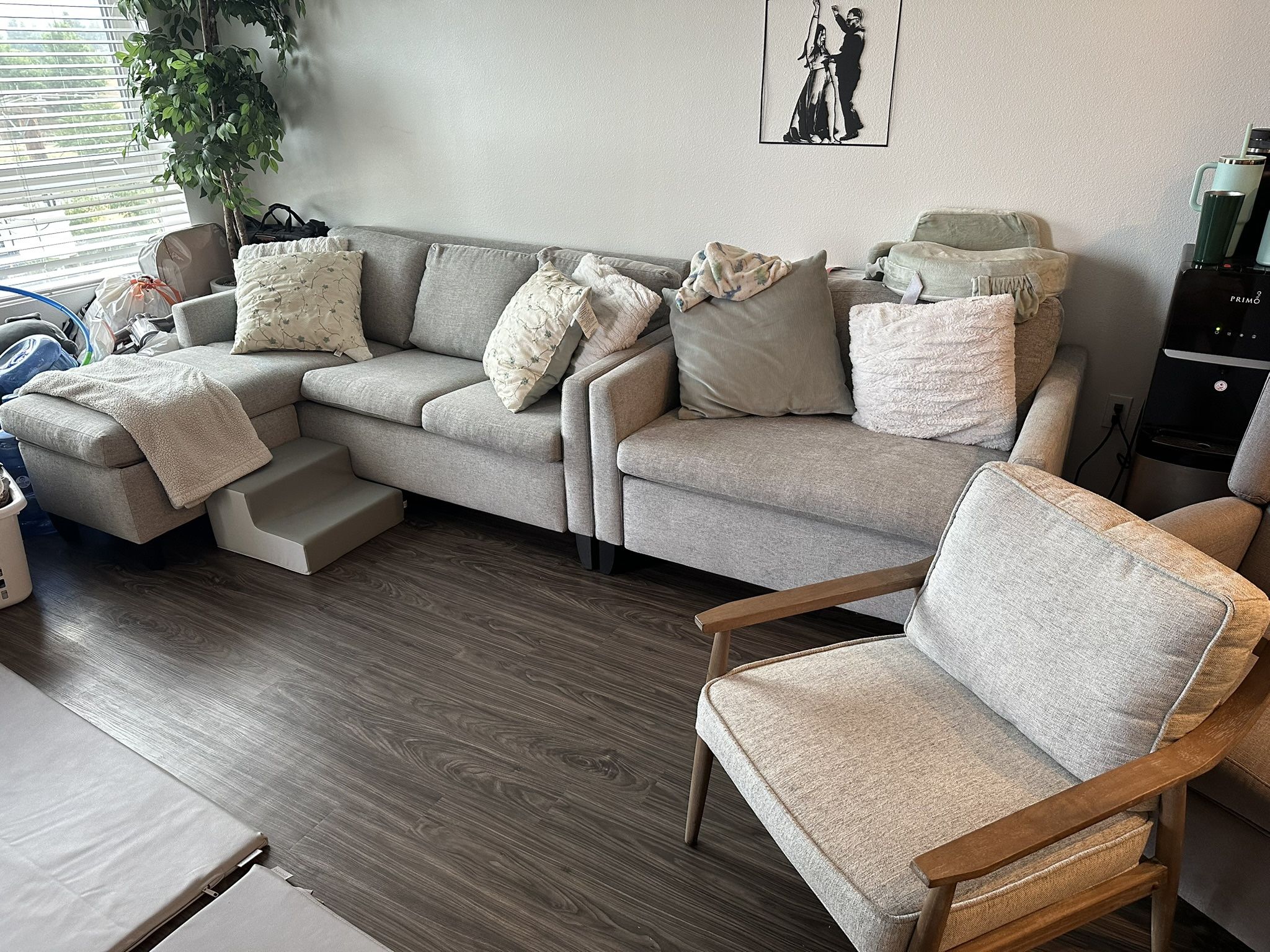 2 Sofa Beds + 1 Standalone Chair for Sale