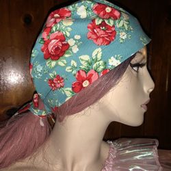 Foral Surgical Cap Scrub Cap Cotton Cap Headcover Bouffant Bonnet