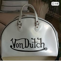 Von Zipper Bag large White Black