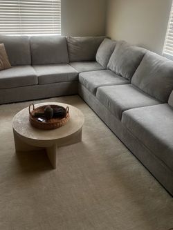 Grey L-Shaped Sectional Sofa