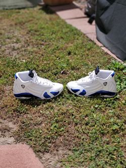 GmarShops Marketplace, Jordan 14 Retro White Hyper Royal