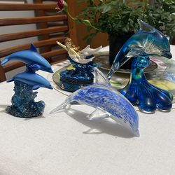 Glass dolphins