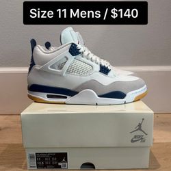 Air Jordan 4 SB Navy, Size 11 Mens