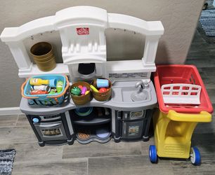 Kid's Kitchen and Cart