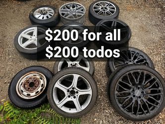 Rims, tires, wheels $200 for all (must take all)