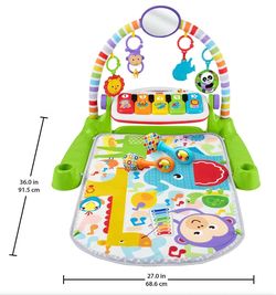 Fisher Price Deluxe Kick & Play Piano Gym and Maracas