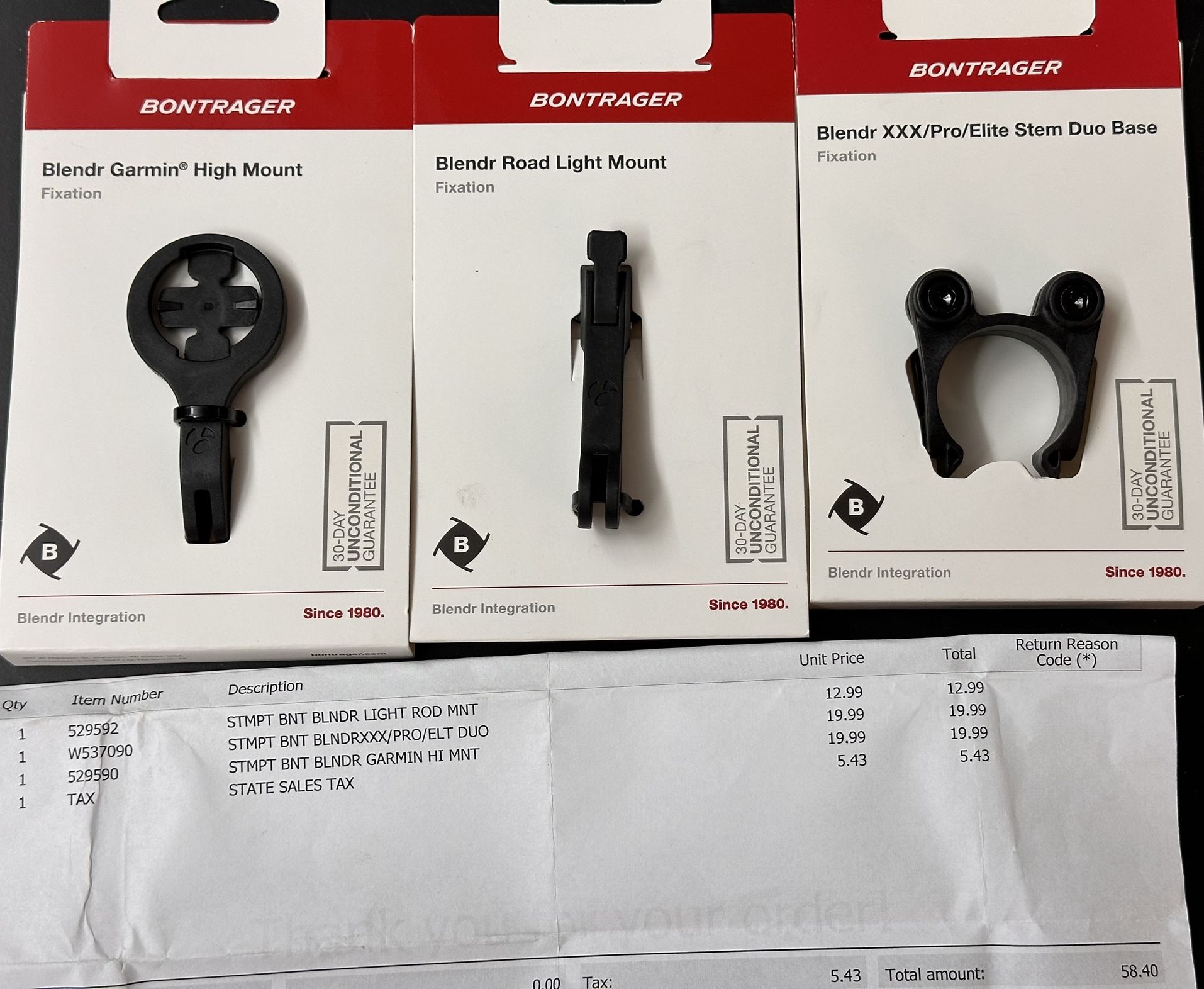 New Bontrager Blendr Mounts