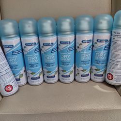 8 New Xtra Care  Dry DEODORANT Spray 