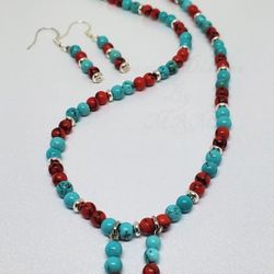 Beautiful Handmade New Turquoise Necklace Set