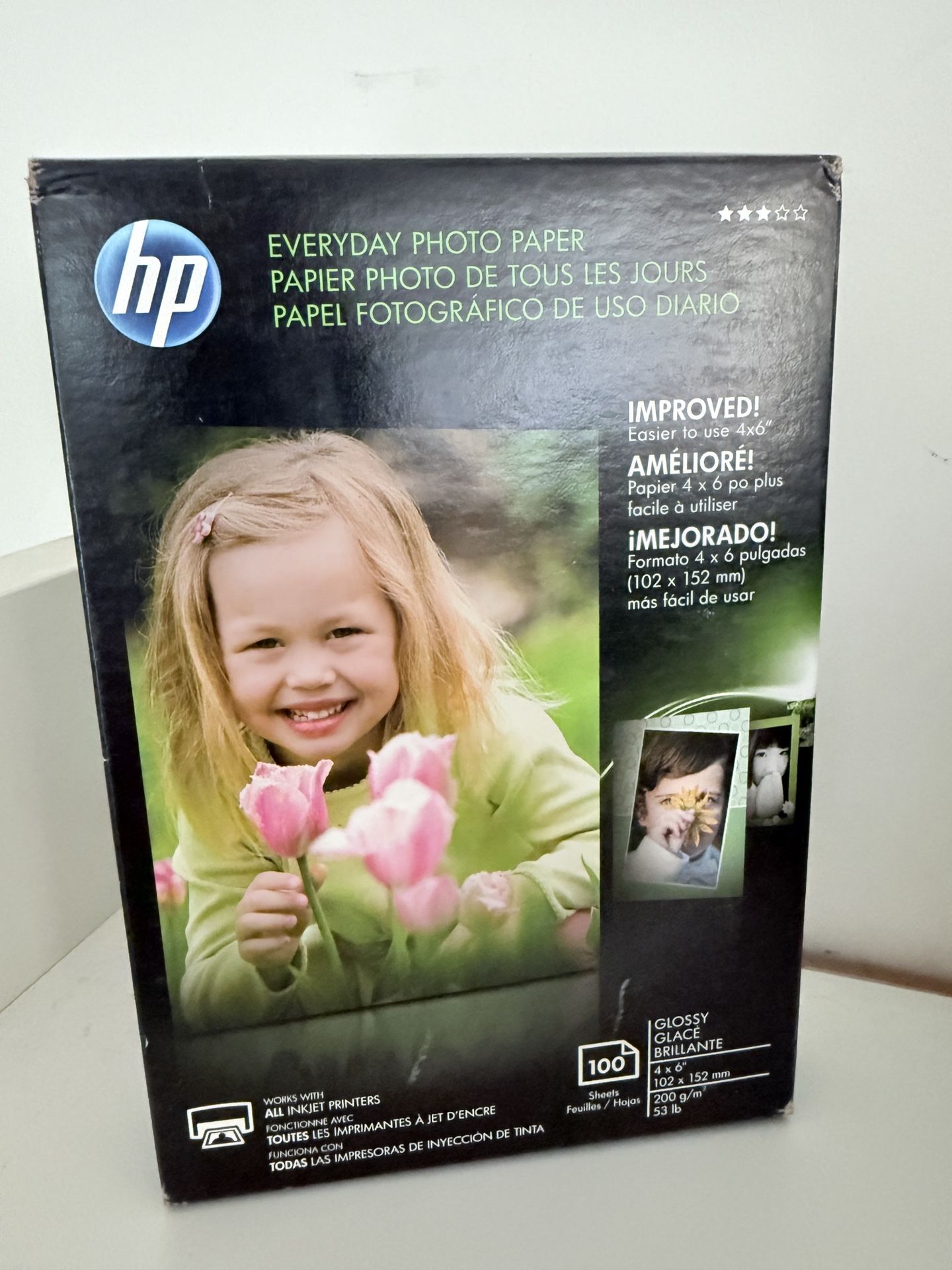 HP Glossy Photo Paper (4"x6") For Sale (100 Sheets)