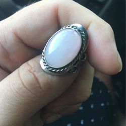 Pink Stone/ Love Ring