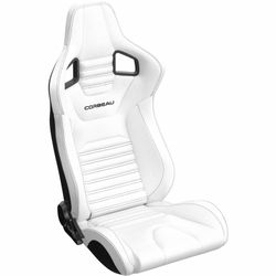 100% BRAND NEW CORBEAU WHITE RECLINING RACING SEATS