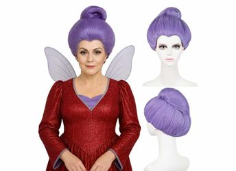 Godmother Wig for Women, Light Purple, Short Sea Witch Wig Hair
Pre-styled Cap for Halloween Wicked Undersea Witch Fairy Movie Costume Cosplay
