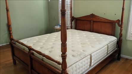 Beautiful Pulaski California King four-poster bed