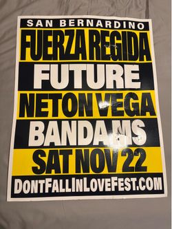 Fuerza Regida poster board