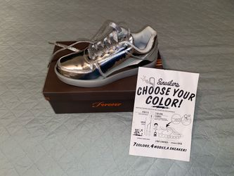 Silver Light Up Sneakers