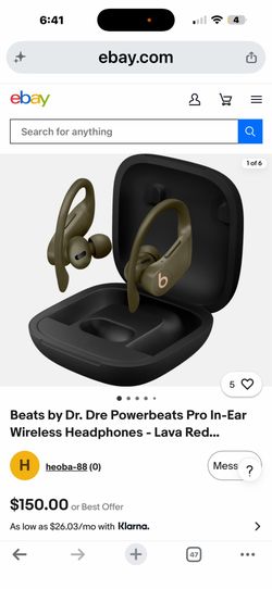 Beats by Dr. Dre Powerbeats Pro In-Ear Wireless Headphones - Lava Red..