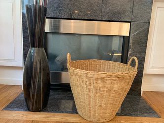 Basket & Glass Vase