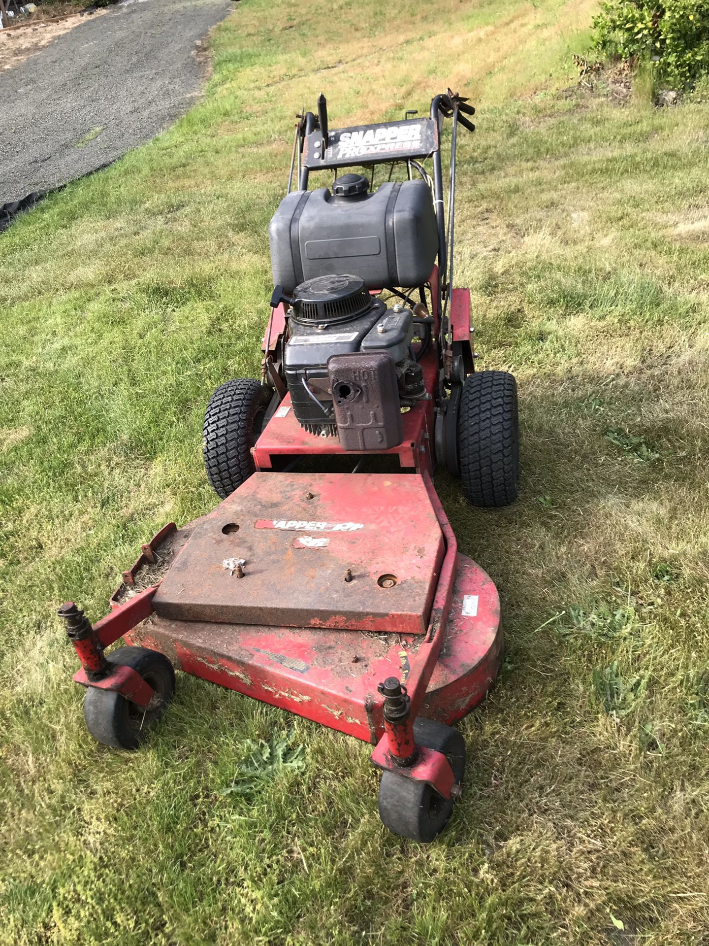 Want gone today! Snapper 36inch walk behind mower