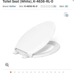 Kohler K-4636-RL-0 Toilet Seat Replacement with Lid 🚽
