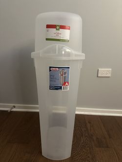 Sterilite Tall Wrapping Paper Holder Container