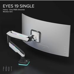 Pout Eyes 19 Single Monitor Arm RGB