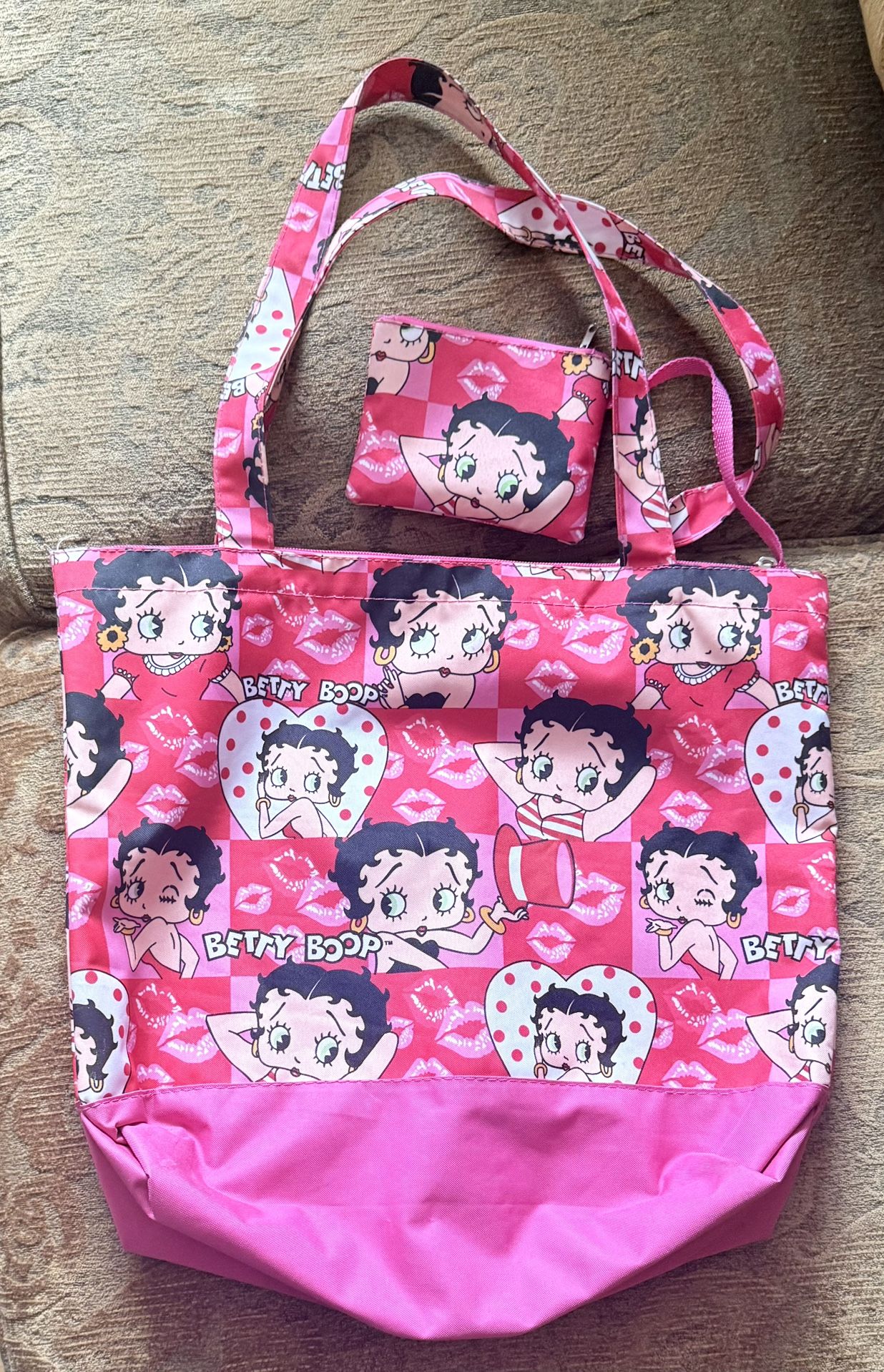 Official Betty Boop Tote Bag & Matching Pouch